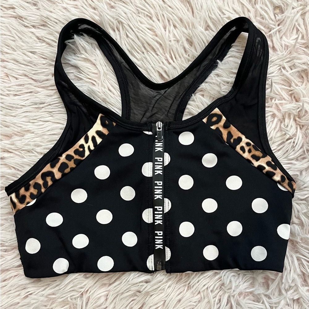 Victorias Secret PINK zip front sports bra. **EVERYTHING MUST GO, MOVING SALE**